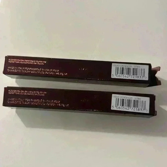New CHARLOTTE TILBURY - MAGIC AWAY LIQUID CONCEALER 12 Tan Bundle of 2 - BOXED - Picture 2 of 2